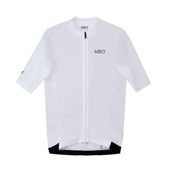 Men's Short Sleeve Prime Cycling Training Jersey - Brushwork White