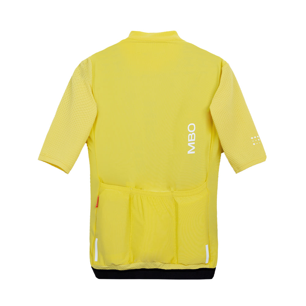 Women's Short Sleeve Prime Cycling Training Jersey - Times Lemon Yellow