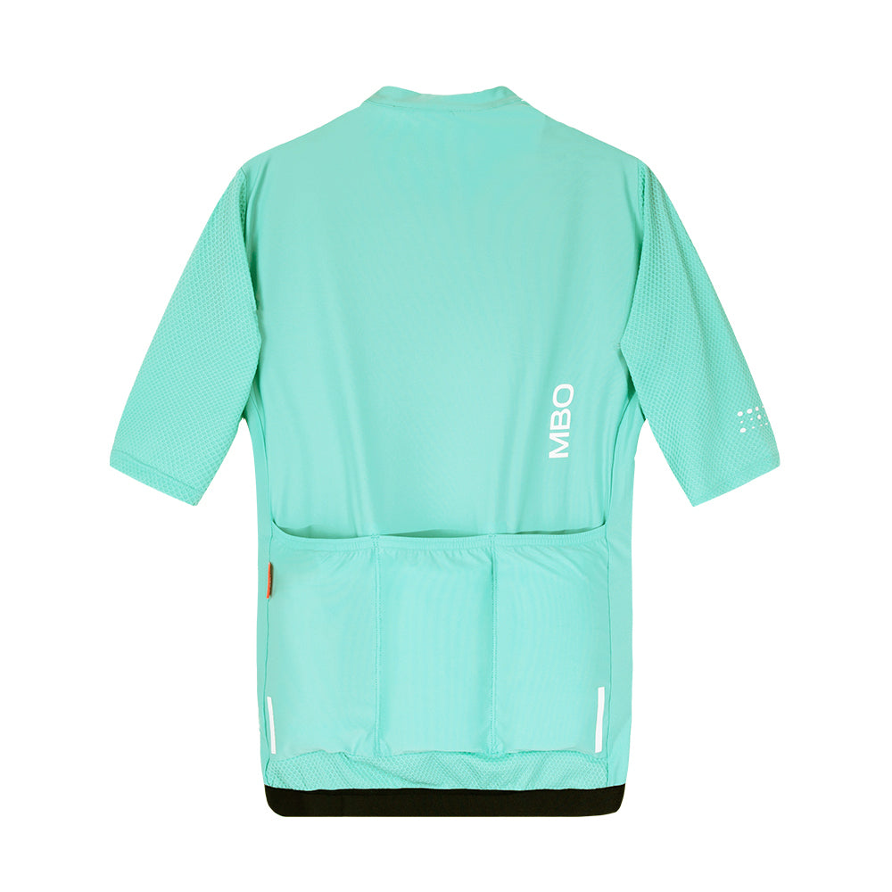 Women's Short Sleeve Prime Cycling Training Jersey - Times Crystal Green