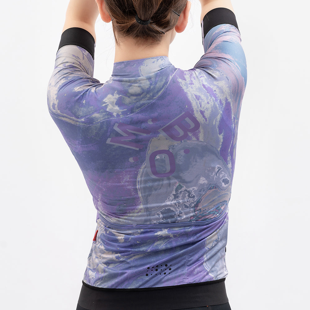 Women's Short Sleeve Prime Advance Cycling Jersey - Lotus Pale Purple