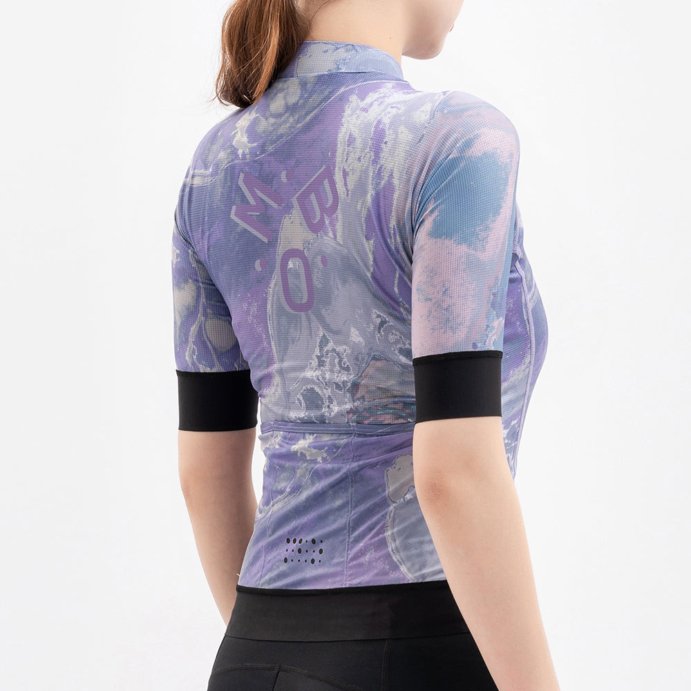 Women's Short Sleeve Prime Advance Cycling Jersey - Lotus Pale Purple