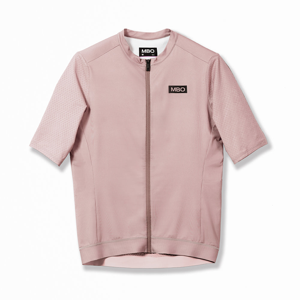 Men's Short Sleeve Jersey- Hollow Valley Prime Jersey Crepe Pink