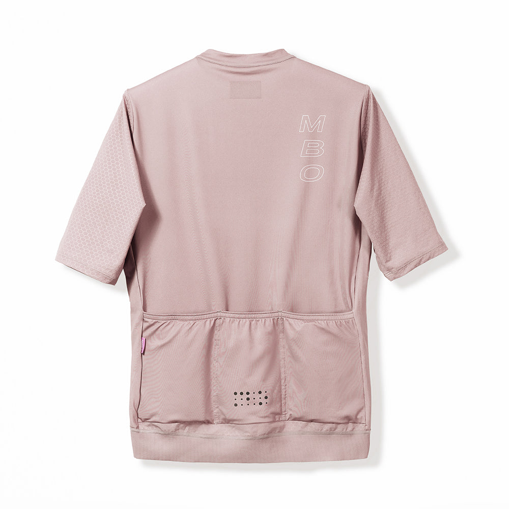 Women's Short Sleeve Jersey- Hollow Valley Prime Jersey Crepe Pink