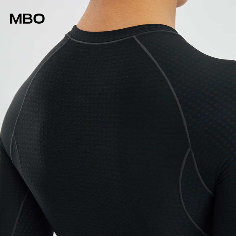 Men's Thermal Long Sleeves Base Layer-Miles in Black