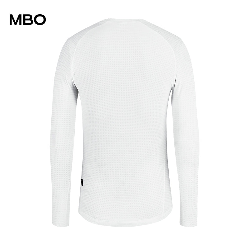 Men's Thermal Long Sleeves Base Layer-Miles in white