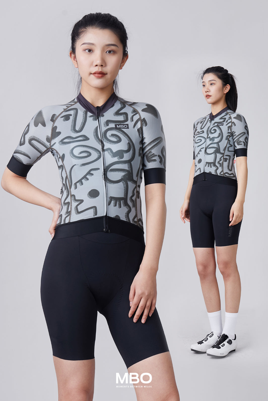 Women's Short Sleeve Jersey- Leopard Prime Jersey Grey