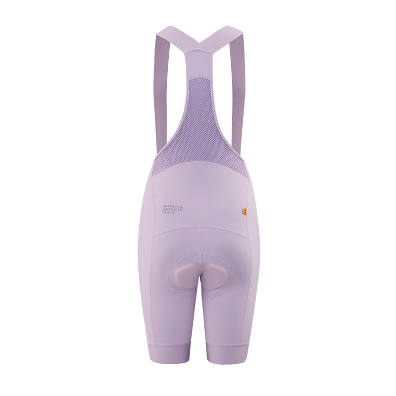 Women's Alley Bib Shorts-Foggy Purple