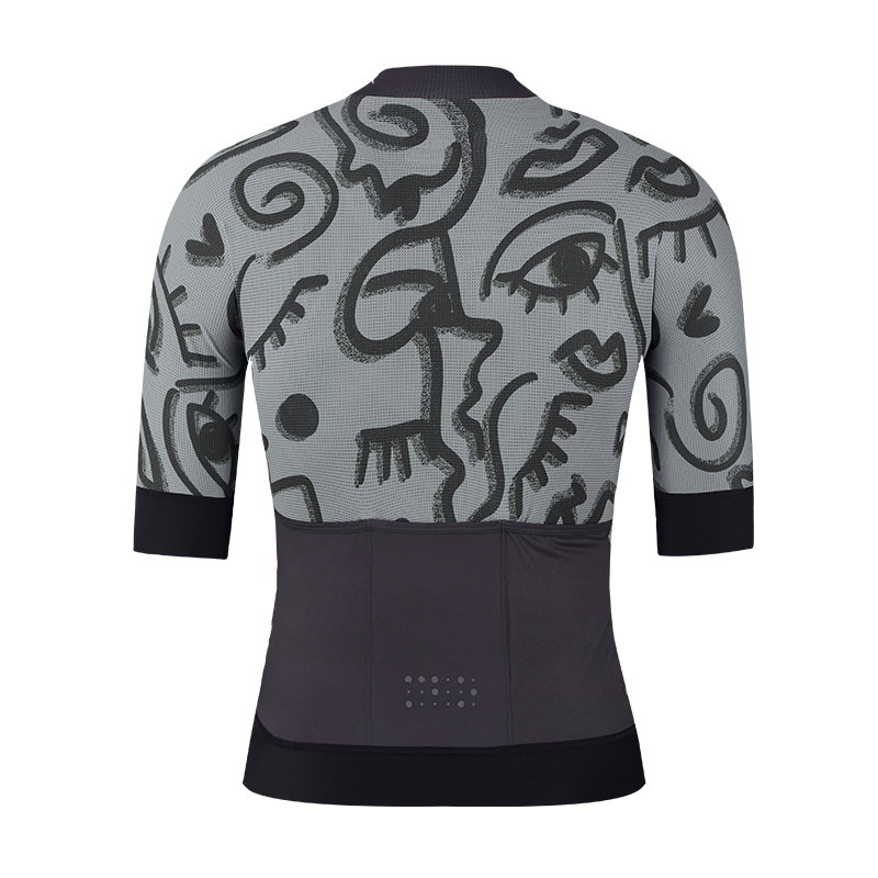 Women's Short Sleeve Jersey- Leopard Prime Jersey Grey