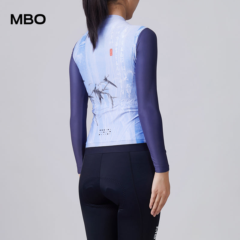 Women's Long Sleeve Prime Cycling Jersey - Bamboo Lilac