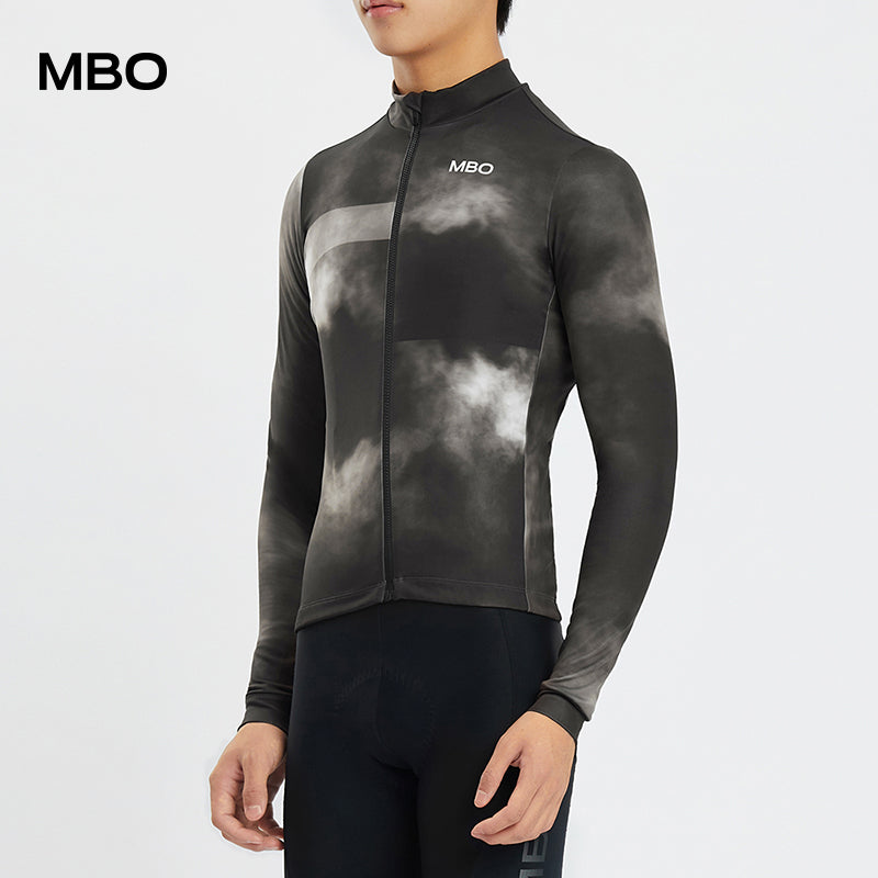 Men's Long Sleeve Thermal Jersey - Mist in Black